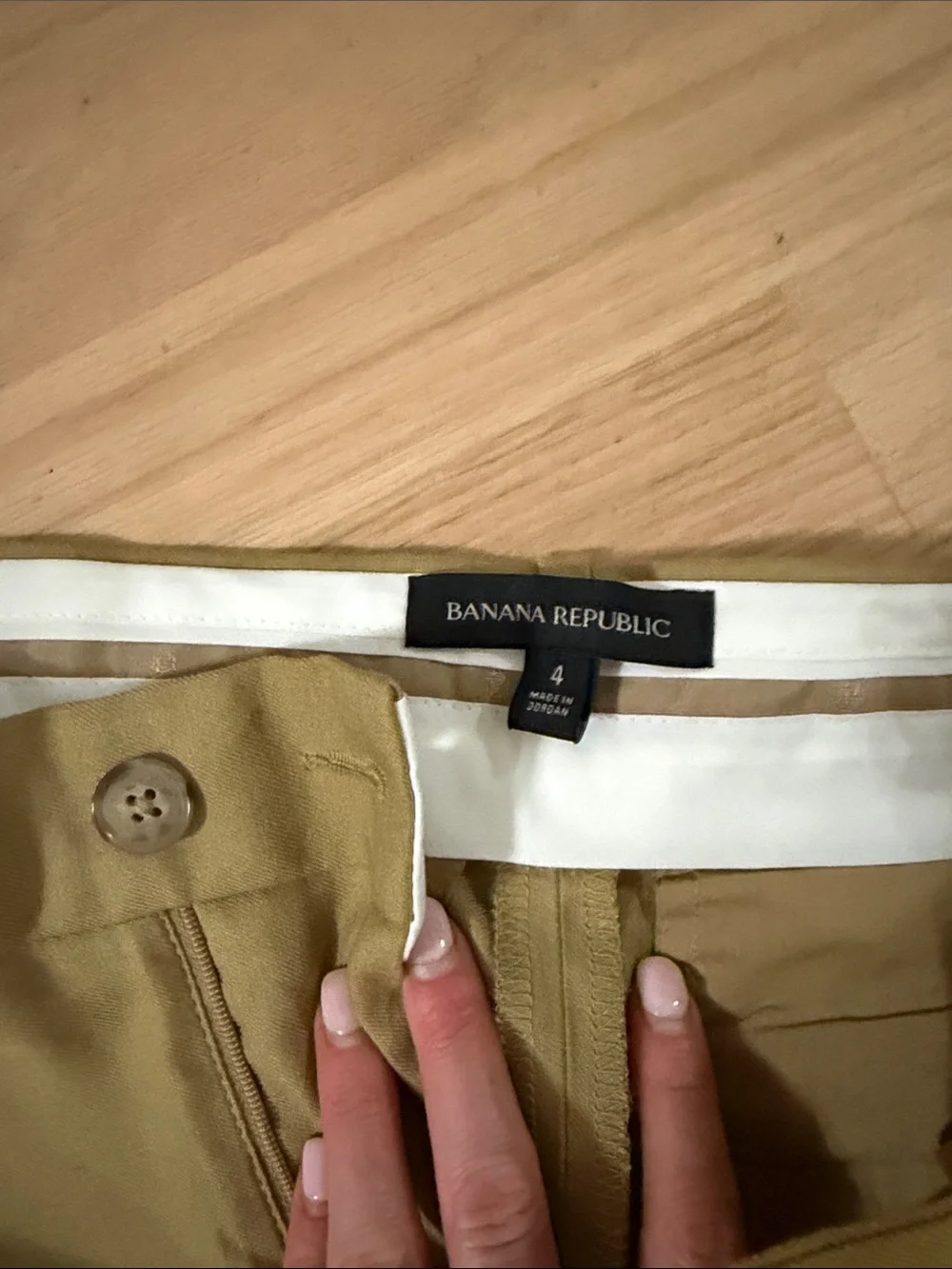 Banana Republic Lena Wide-Leg Linen-Blend Pant in New khaki